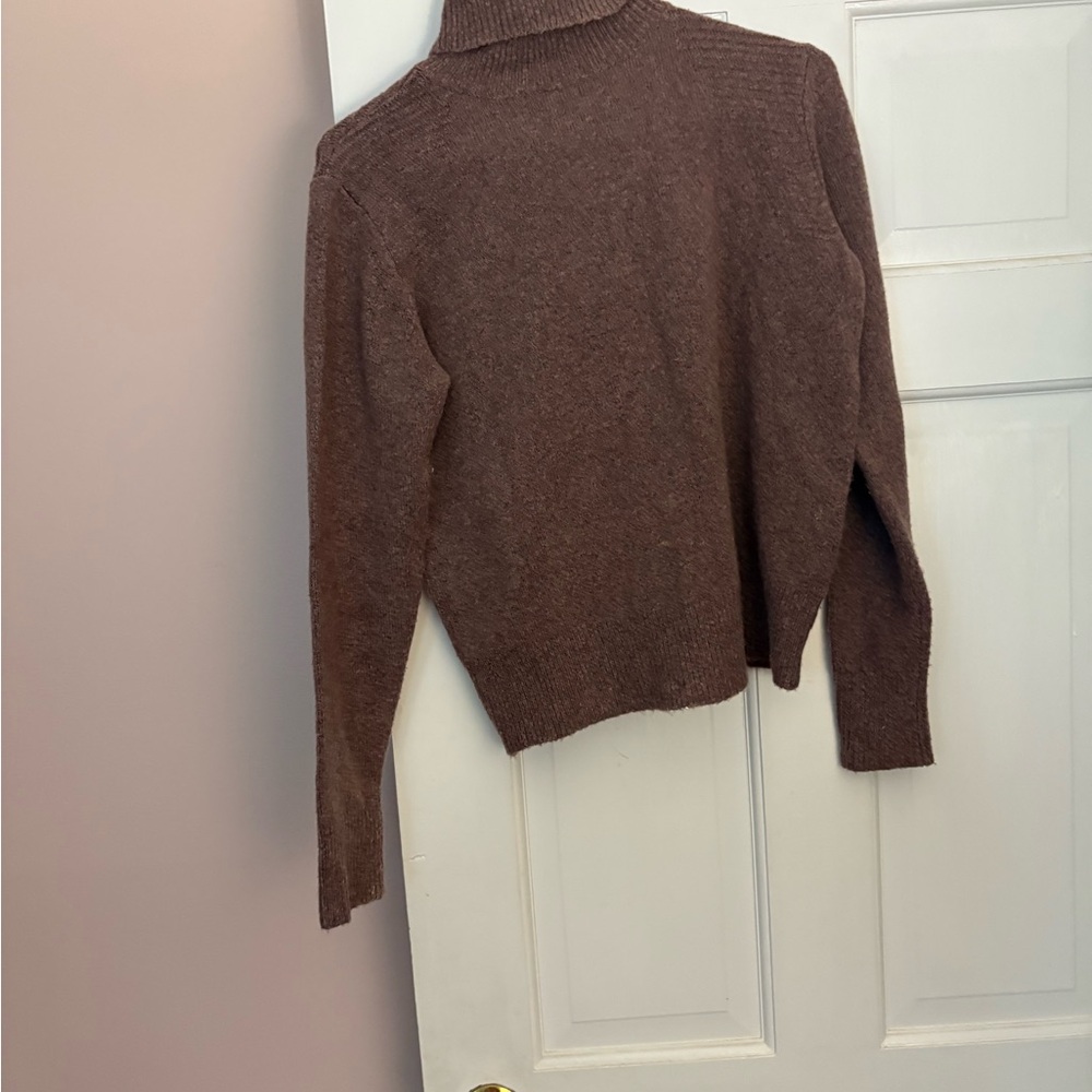 Who What Wear Purple Cowl Neck Sweater